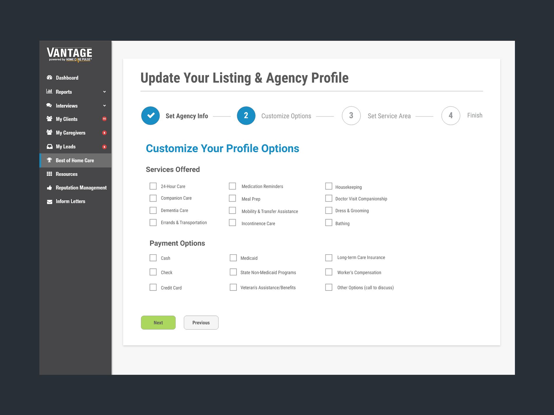 Update Listing Process